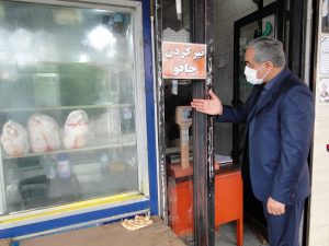 بازدید سرزده فرماندار انزلی از نحوه عرضه مرغ در شهر