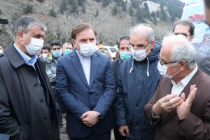 بازدید وزیر راه و شهرسازی و استاندار گیلان از روند تکمیل آزادراه رشت قزوین