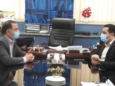 دیدار سرپرست فرمانداری شهرستان خمام با مدیرعامل شرکت شهرک های صنعتی استان