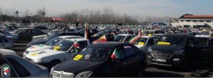 برگزاری رژه خودرویی خانواده شهدا و ایثارگران به مناسبت گرامیداشت یوم اله ۲۲ بهمن در رشت