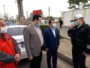 بازدید فرماندار رشت از نحوی خدمات رسانی پلیس راهور شهرستان