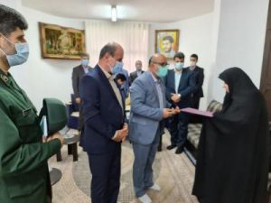 دیدار فرماندار لنگرود با خانواده سردار همیشه قهرمان شهید حسین املاکی