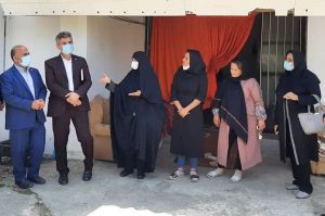 بازدید معاون پشتیبانی و منابع انسانی بهزیستی استان از مرکز اقامتی زنان سفیران ندای آرامش خزر شهرستان فومن