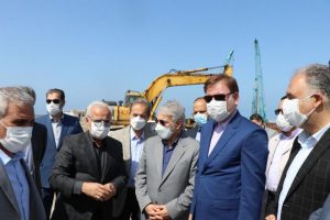 بازدید رئیس سازمان برنامه و بودجه و استاندار گیلان از روند احداث و تکمیل پروژه راه آهن رشت – کاسپین