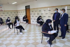 بازدید فرماندار رشت از حوزه برگزاری امتحانات نهایی