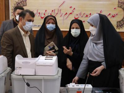 بازدید معاون توسعه مدیریت و منابع استاندار گیلان از ستاد انتخابات شهرستان رشت