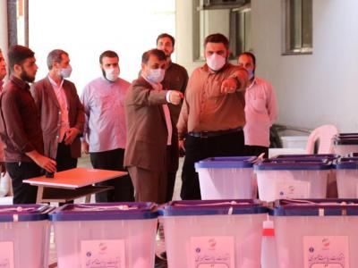 بازدید فرماندار رشت از روند آمادگی عوامل اجرایی ستاد انتخابات شهرستان