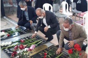 تجدید میثاق مدیرعامل و پایگاه بسیج عباسپور آبفای گیلان با شهداء