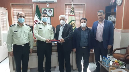 تقدیر از نیروی انتظامی شهرستان رضوانشهر به مناسبت گرامیداشت هفته ناجا