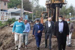 بازدید میدانی فرماندار رشت از اجرای پروژه های عمرانی بخش سنگر