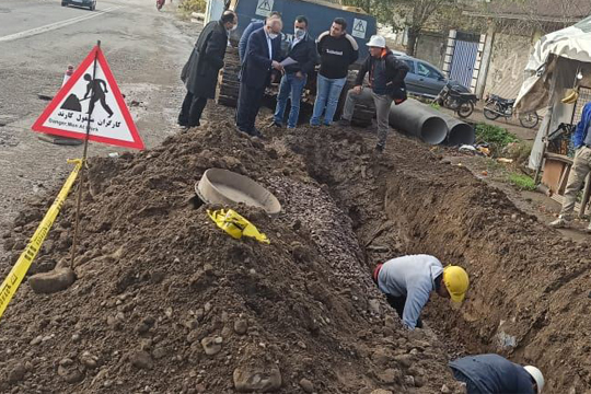 پیشرفت کار ۴۵ درصدی خط انتقال آب شرب خمام به خشکبیجار
