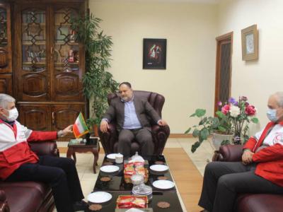 دیدار مدیرعامل جمعیت هلال استان گیلان با سرپرست فرمانداری لاهیجان