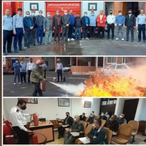 اولین دوره کلاسهای آموزشی اطفاء حریق رانندگان تاکسی در لاهیجان