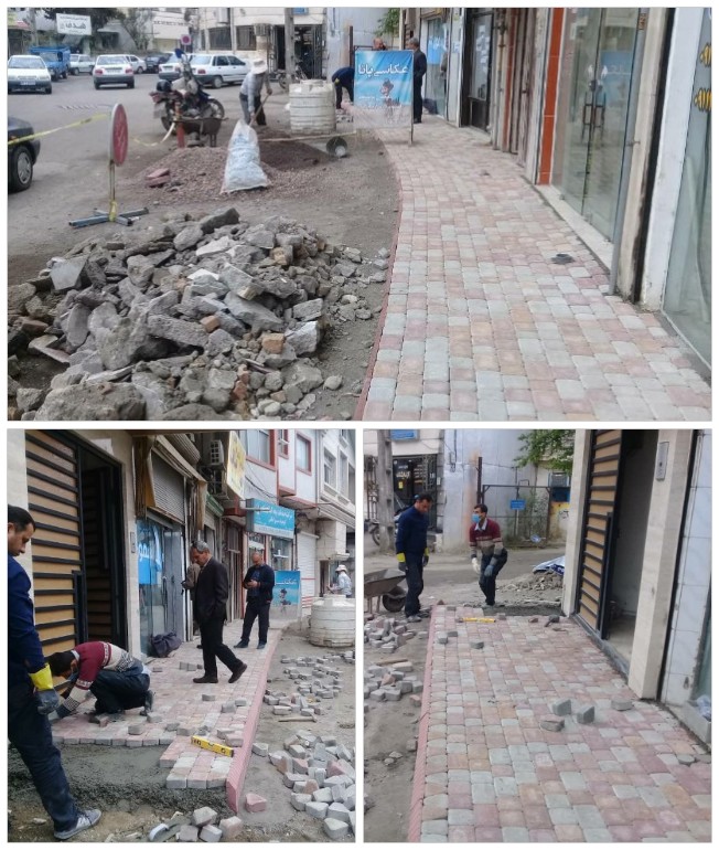 اقدامات عمرانی شهرداری املش در محلات