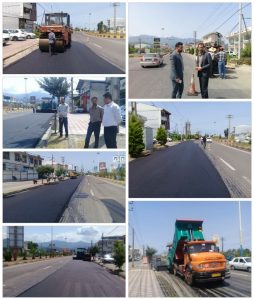 اجرای عملیات عمرانی شهرداری املش