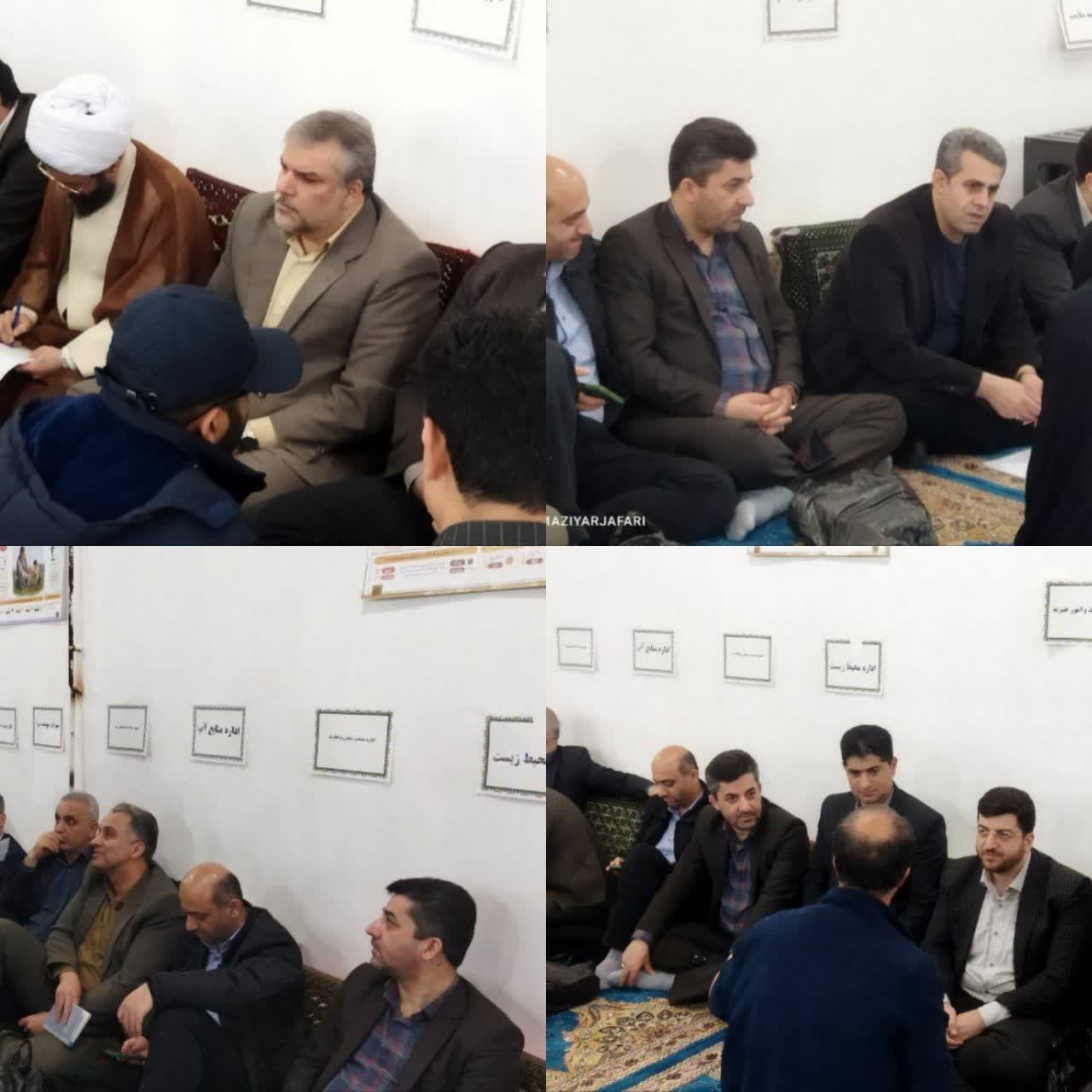 میز خدمت جهادی اسفندیار جوشن فرماندار شهرستان صومعهسرا