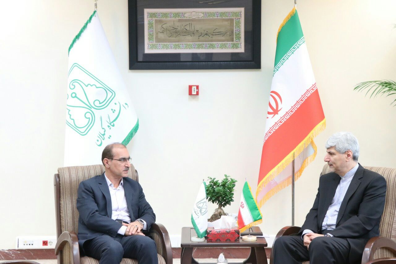 توسعه فعالیت های بین المللی، محور گفتگوی سرپرست دانشگاه گیلان با دیپلمات ارشد وزارت امورخارجه