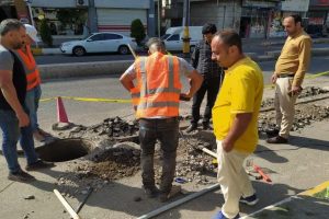 اجرای پروژه فیبر نوری طرح اختصاصی بانک ملت شهرستان خمام