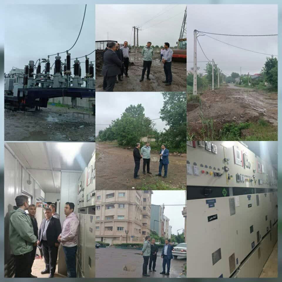 به منظور نظارت بر انجام کارها صورت پذیرفت: بازدید میدانی مدیرعامل شرکت توزیع نیروی برق استان گیلان از پروژه های مهم در دست اقدام