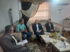 دیدار و تجلیل فرماندار شهرستان رشت از دو آزاده سرافراز رشتی .