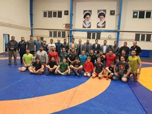 حضور رضا زنده دل شهردار و اعضای شورای اسلامی شهر لاهیجان در اردوی تیم ملی کشتی ناشنوایان