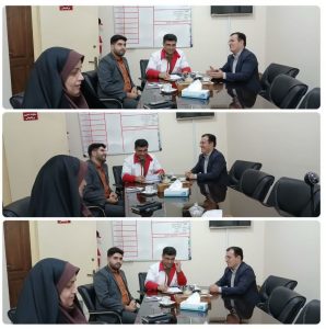 نشست مشترک معاون امور جوانان اداره کل ورزش و جوانان استان گیلان با معاون امور جوانان جمعیت هلال احمر استان