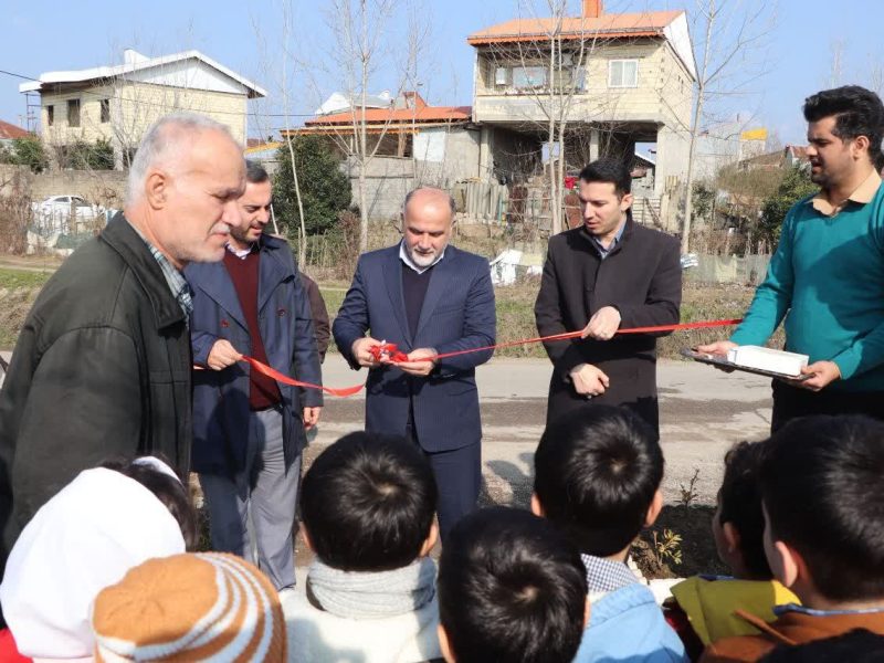 با حضور فرماندار شهرستان رشت، صورت پذیرفت؛   افتتاح پروژه احداث و تجهیز پارک بازی کودک