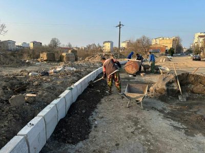 ادامه عملیات تکمیل اتصال خیابان بن بست سبحان به بلوار دانشجو در لاهیجان