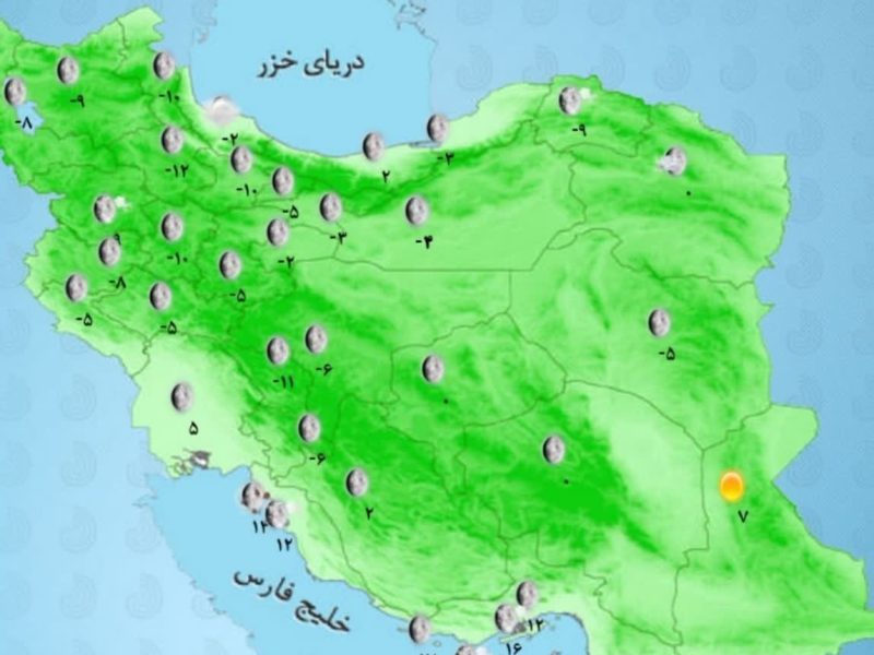 جو پایدار و آسمان صاف در اکثر مناطق کشور