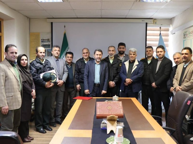 آیین تکریم و معارفه فرمانده یگان حفاظت میراث فرهنگی استان گیلان