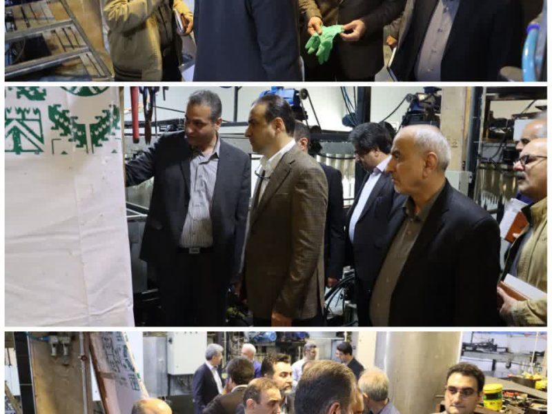 بازدید مدیرکل صمت گیلان از کارخانه دستکش سازی آتیه سازان صنعت پونل
