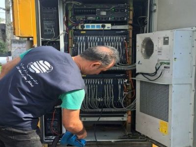 اجرای عملیات نگهداری پیشگیرانه (PM) کافوهای فیبرنوری مرکز شهید روبیاتی رشت