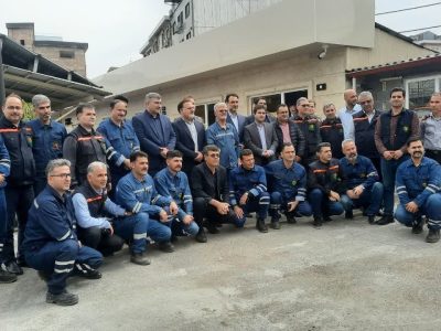 تقدیر از سیمبانان و مأموران تشخیص توزیع برق گیلان با حضور مدیرعامل توانیر