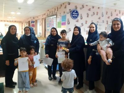 برگزاری مسابقه نقاشی در ششمین روز از هفته ملی سلامت در مرکز آموزشی و درمانی ۱۷ شهریور