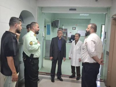 بازدید شبانه رئیس دانشگاه علوم پزشکی گیلان از بیمارستان پورسینا رشت