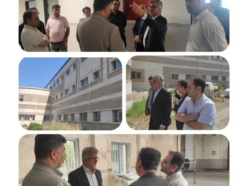 بازدید رئیس دانشگاه علوم پزشکی گیلان از بیمارستان شهید دکتر بهشتی بندرانزلی و بررسی روند احداث بال جدید